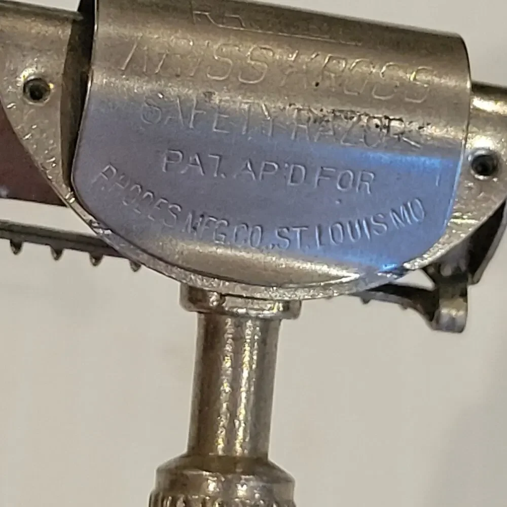 Rare Vintage Rhodes Kriss Kross Swivel Head Injector Safety Razor